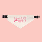 Mama’s Girl Pet Bandana Collar — Pink Floral Dog & Cat Accessory