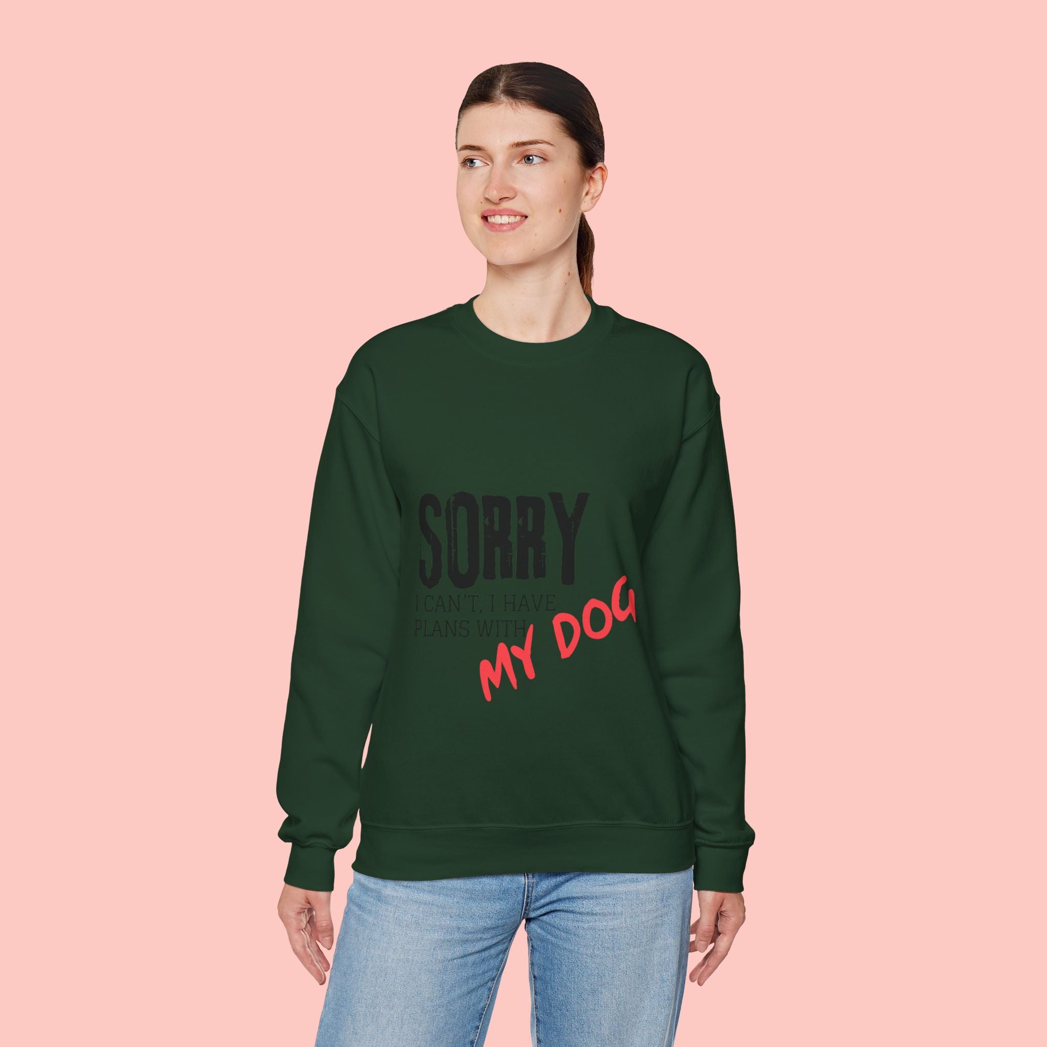 Sorry I Can't I Have Plans With My Dog Sweatshirt