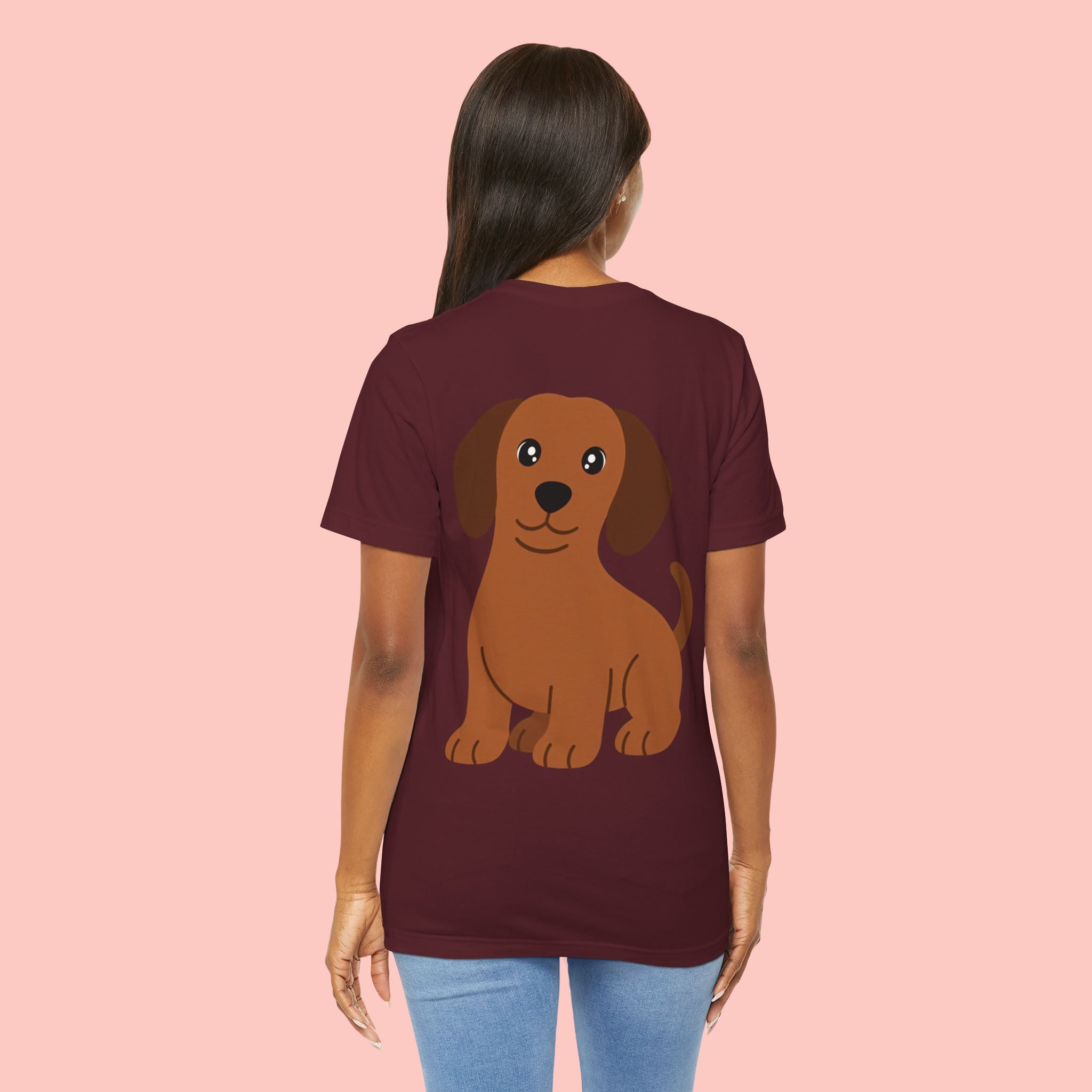 Dachshund Graphic Tee - Cute Brown Sausage Dog T-Shirt