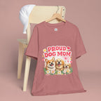 Proud Dog Mom T-Shirt — Cute Corgi & Golden Retriever Floral Tee for Pet Lovers