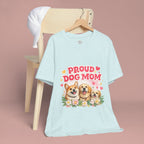 Proud Dog Mom T-Shirt — Cute Corgi & Golden Retriever Floral Tee for Pet Lovers