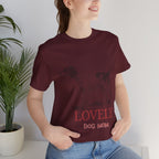 Lovely Dog Mom T-Shirt — Vintage Sketch Dog Graphic Tee