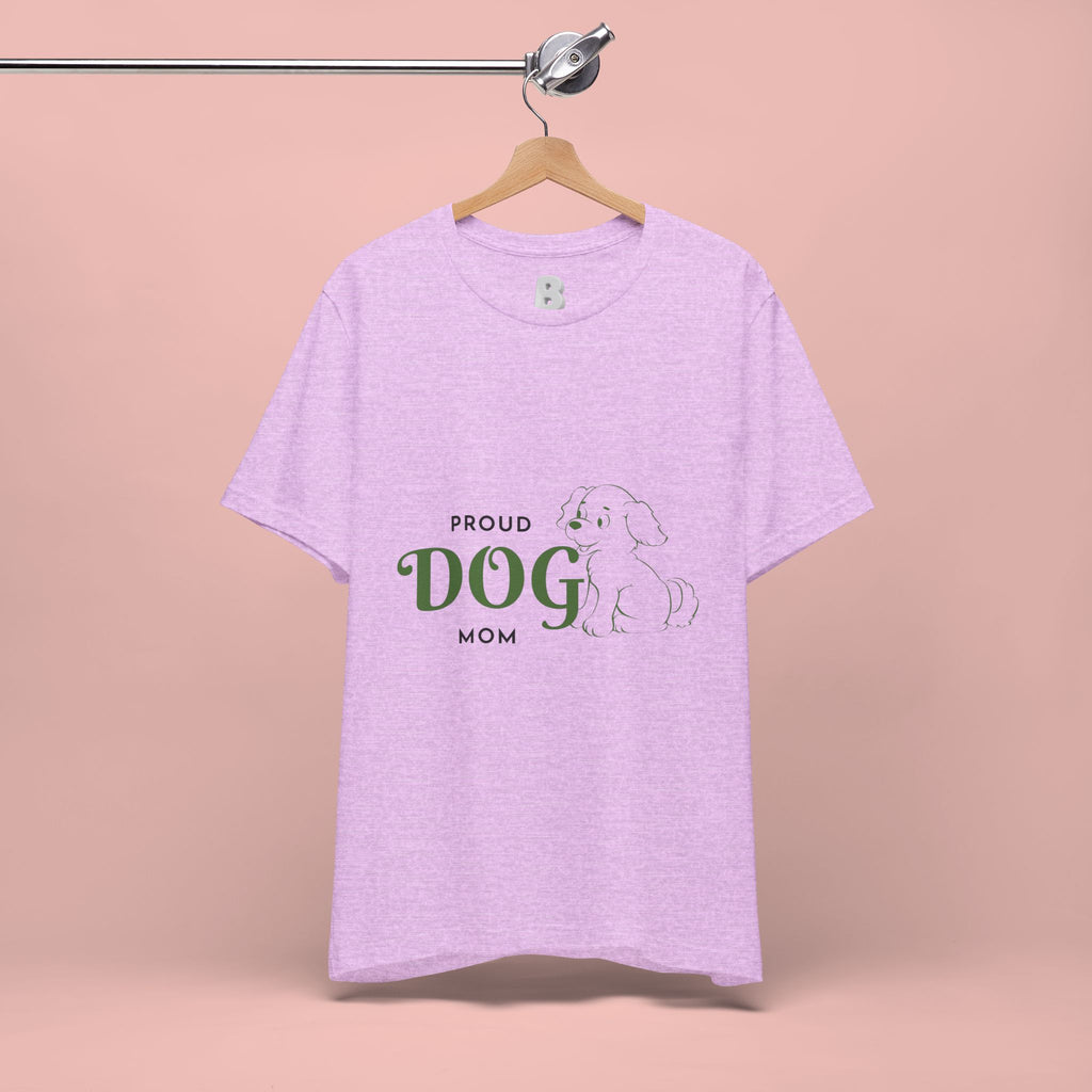 Proud Dog Mom T-Shirt – Cute Paw Print & Puppy Graphic Tee