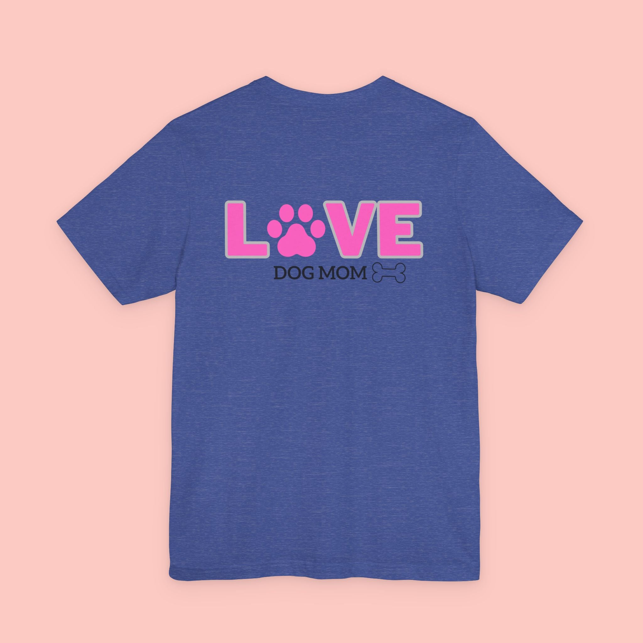 Dog Mom Love T-Shirt — "LOVE" Paw Graphic Tee