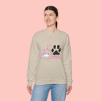 Crewneck Sweatshirt — "Pawprints Everywhere I Go" Dog Lover Graphic