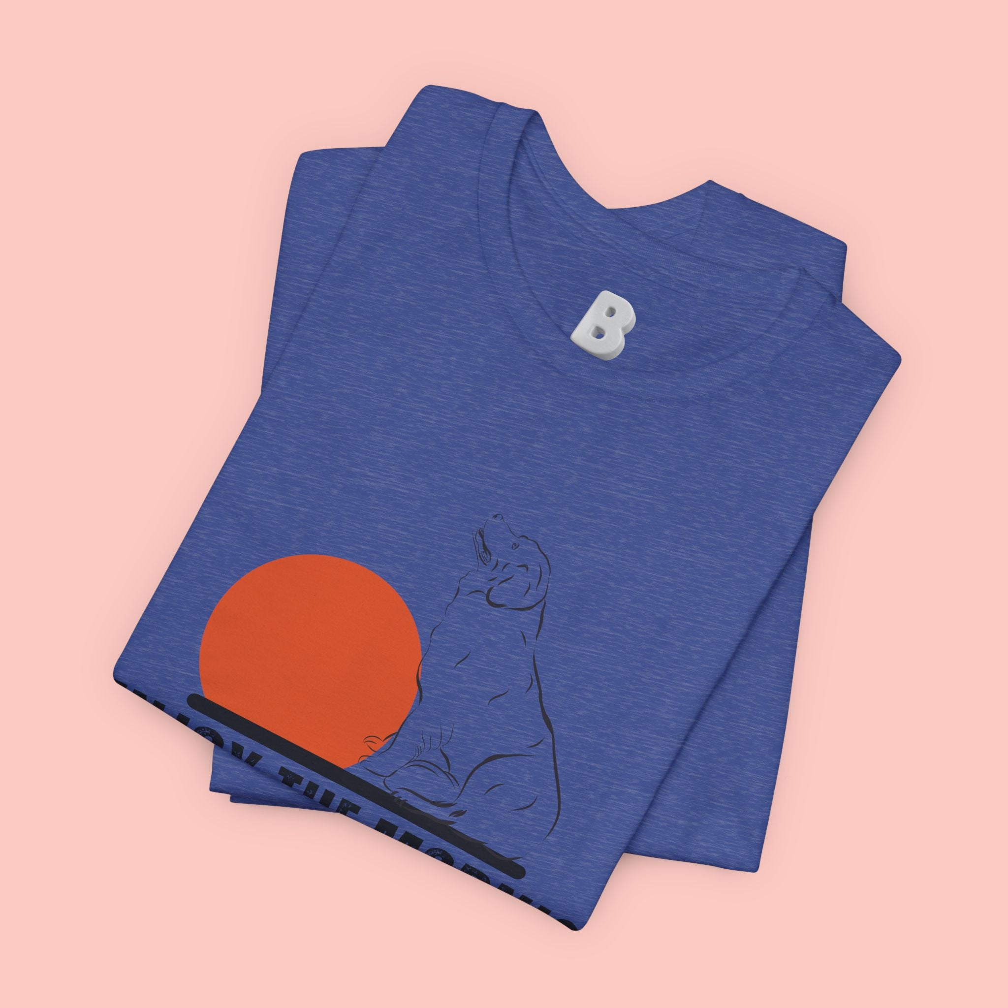 Enjoy the Morning Dog T-Shirt — Graphic Sunrise Pet Lover Tee