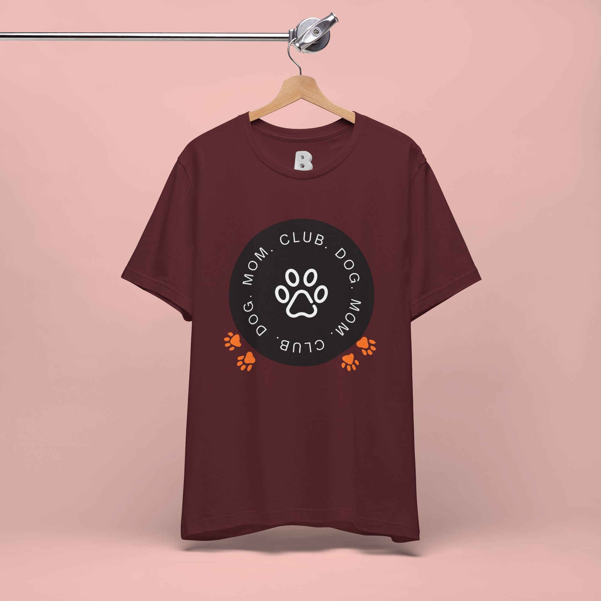 Dog Mom Club T-Shirt — Paw Print Graphic Tee for Pet Lovers