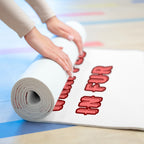Foam Yoga Mat — "Some Carry Babies. I Carry Healing Wrapped in Fur" Cat & Pet Lover Yoga Mat