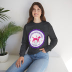 Dog Walking Sweatshirt — "Walking With My Dog Can't Say No" Graphic Crewneck