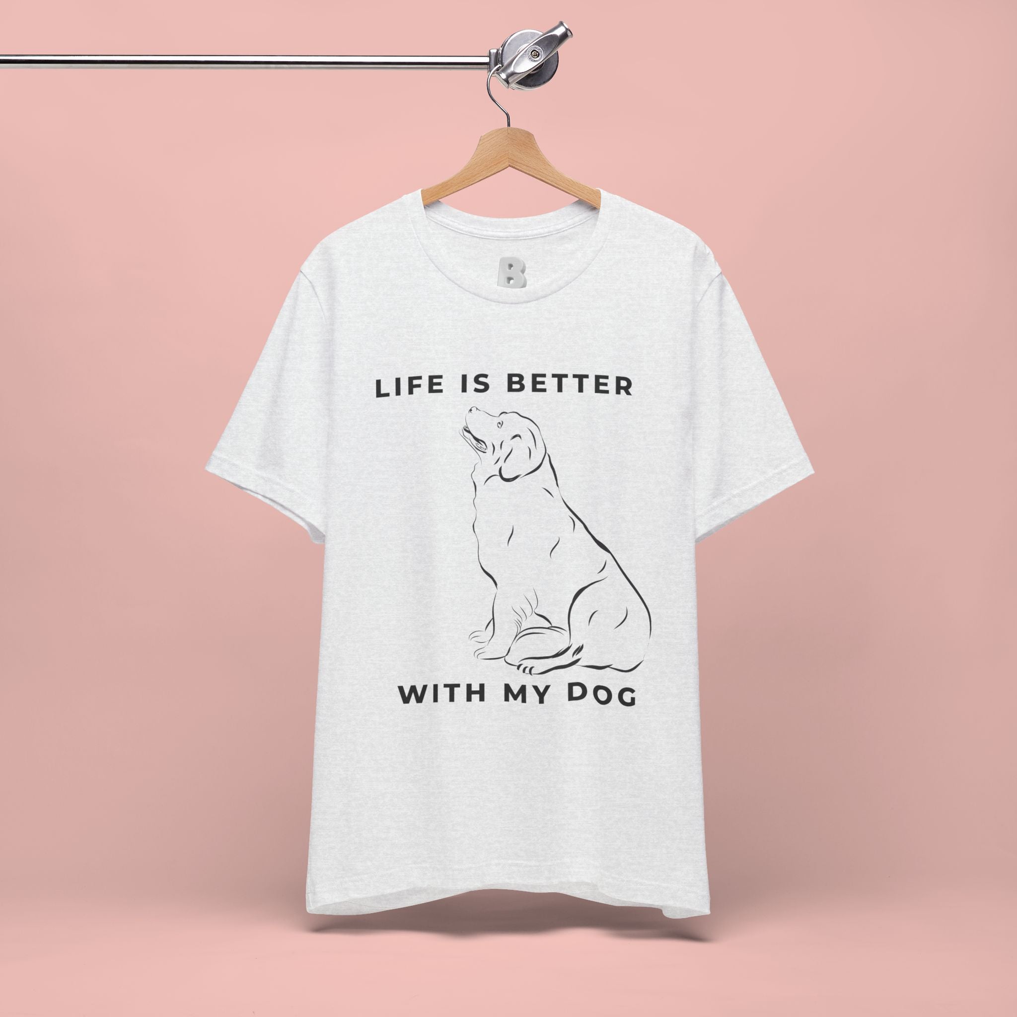 Dog Lover T-Shirt – “Life Is Better With My Dog” Graphic Tee