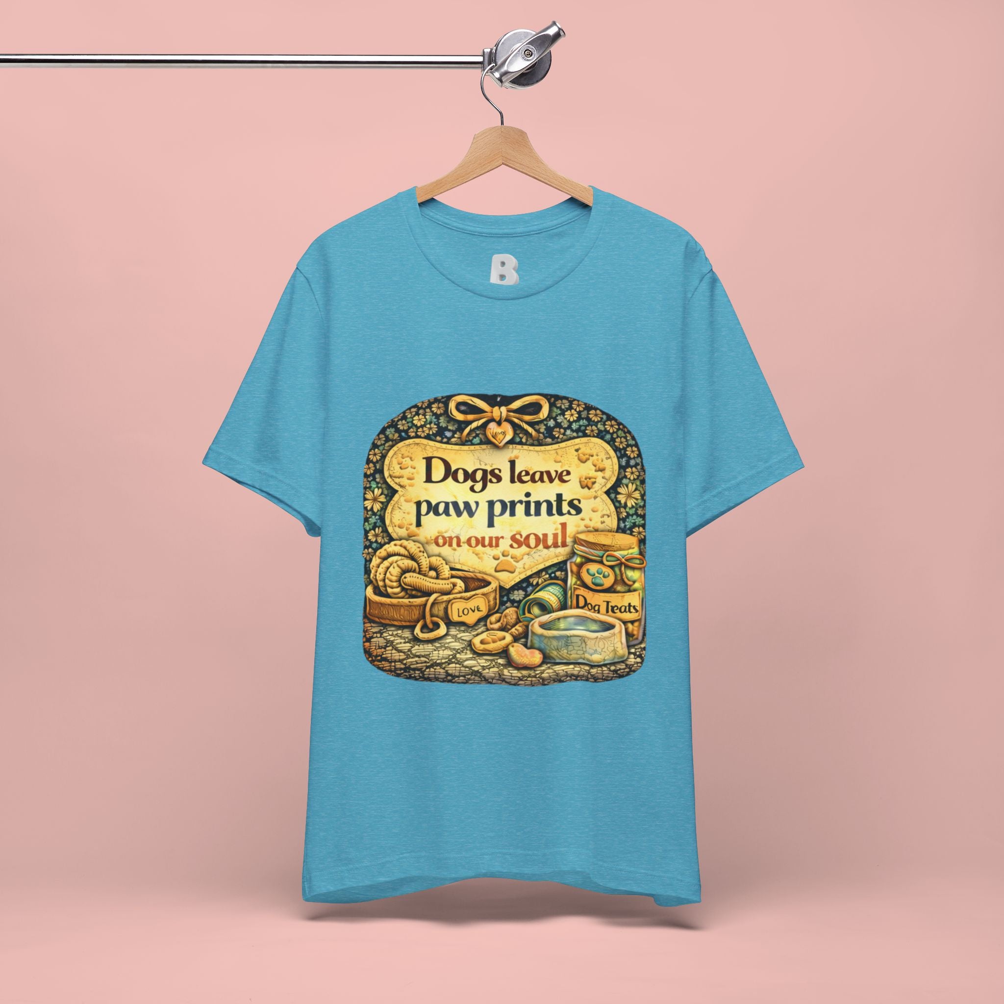 Dogs Leave Paw Prints Tee – Vintage Pet Lover T‑Shirt