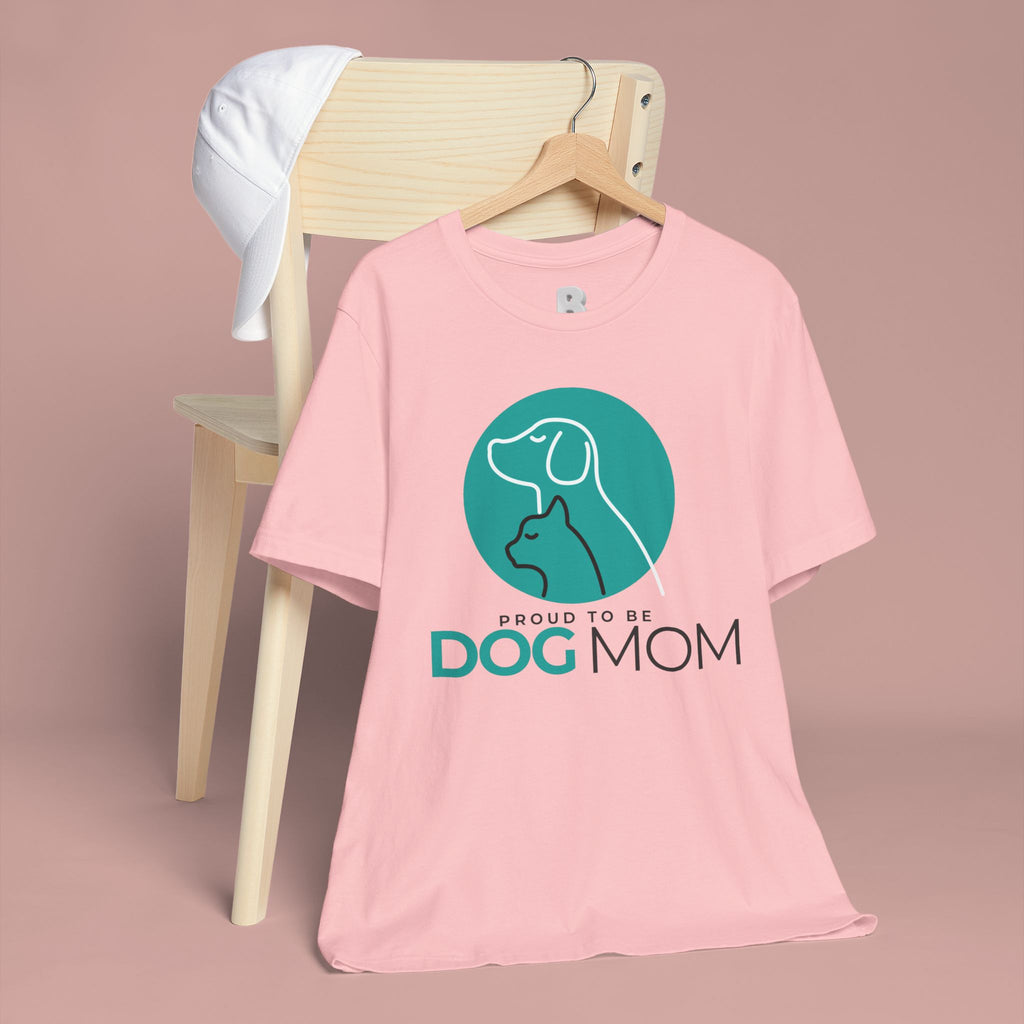 Dog Mom T-Shirt – "Proud to Be Dog Mom" Graphic Tee