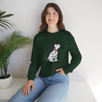 Are You Dog Mom? Cute Dalmatian Crewneck Sweatshirt for Dog Lovers