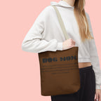 Dog Mom Tote Bag - 'Dog Mom' Printed Canvas Carryall, Gift for Dog Lovers