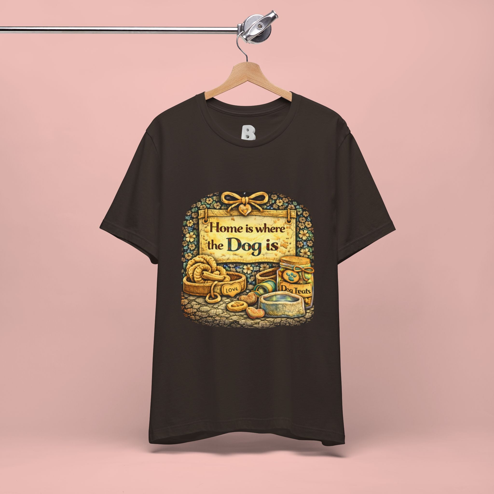 Home Is Where the Dog Is T-Shirt — Cozy Vintage Dog Lover Tee