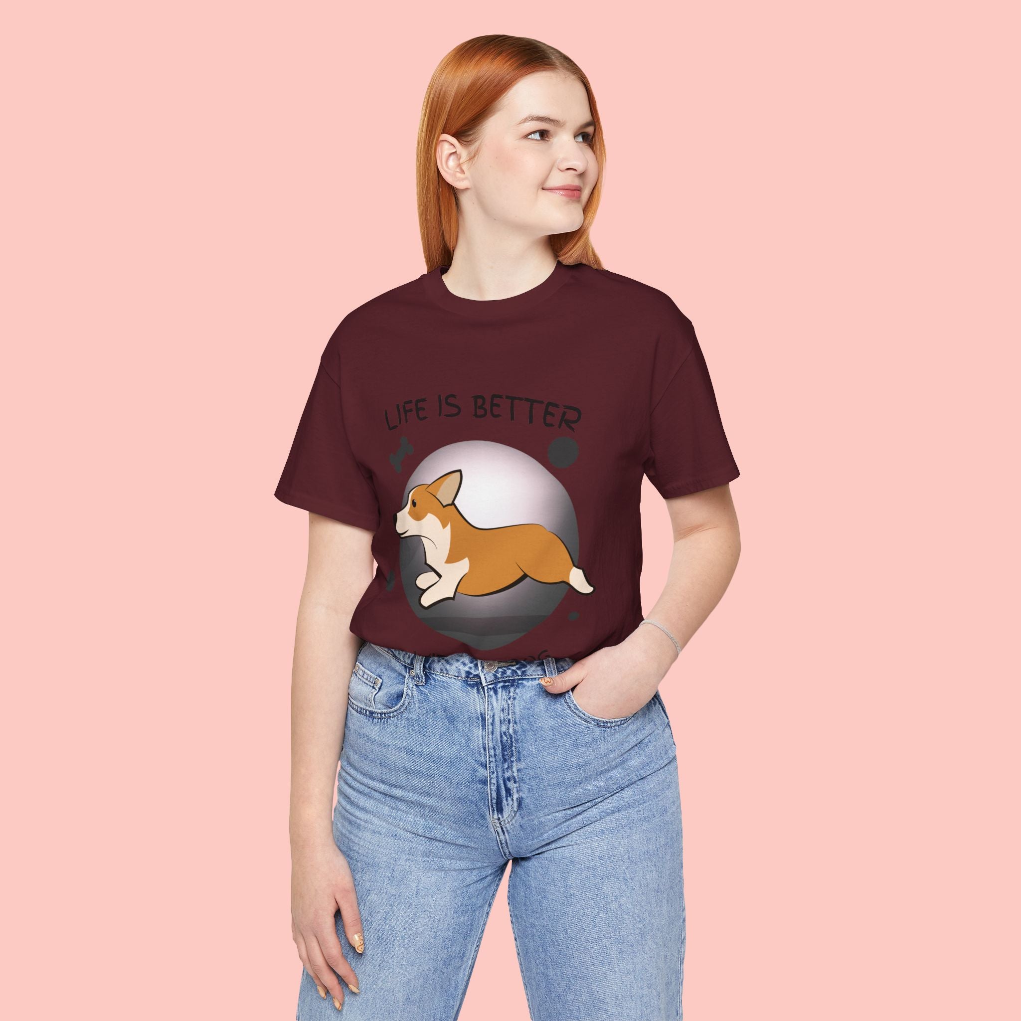 Life Is Better With My Dog Corgi T-Shirt