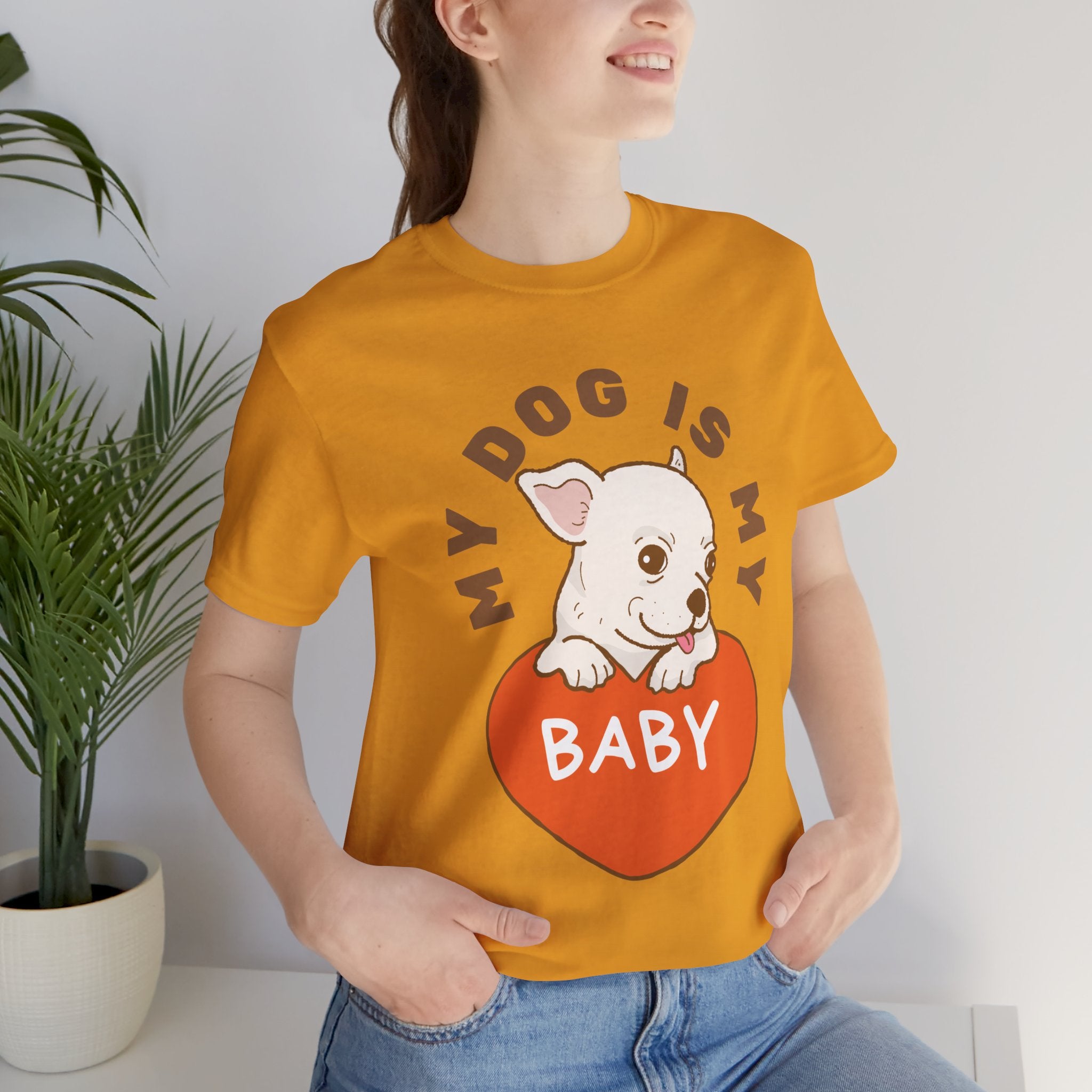 My Dog Is My Baby T-Shirt — Cute Puppy Heart Tee for Dog Lovers