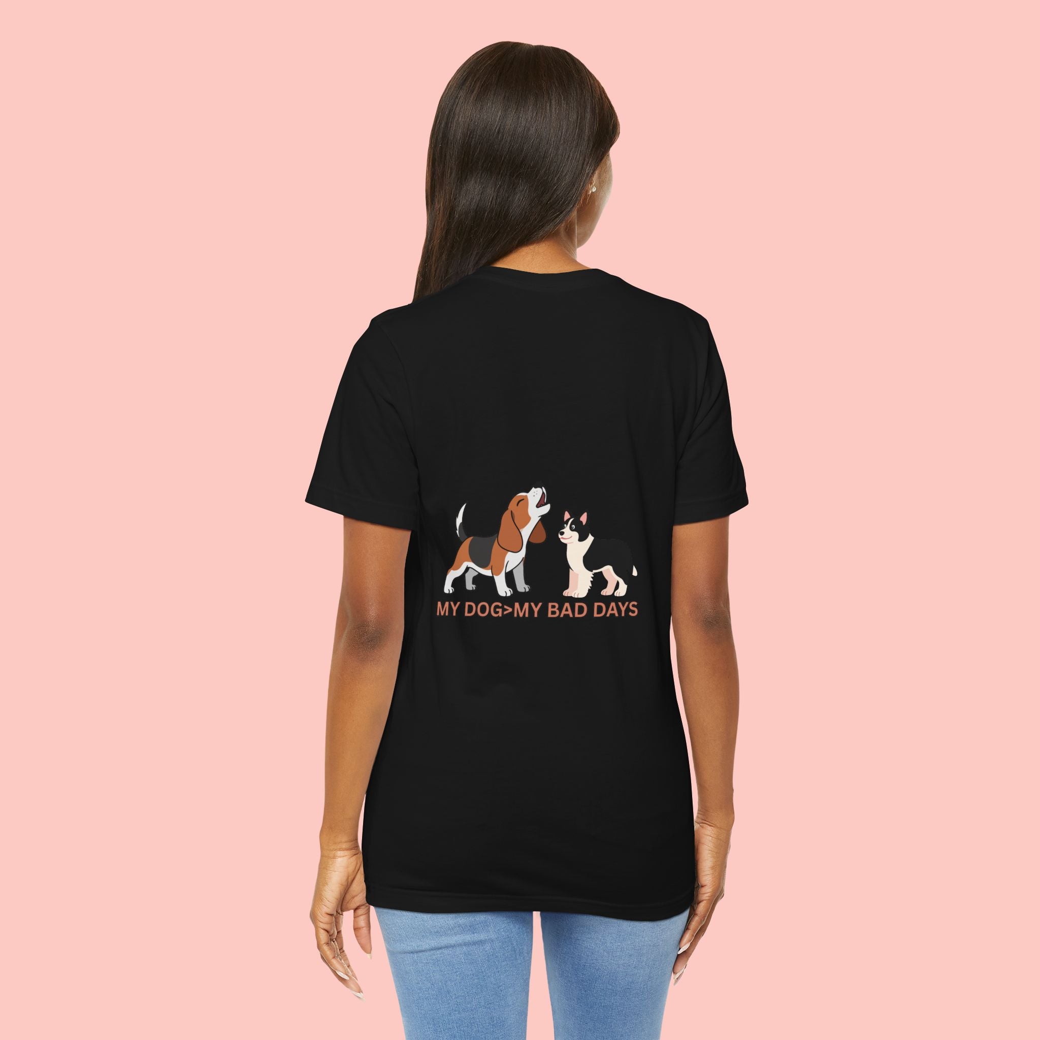 My Dog, My Bad Days T-Shirt — Cute Beagle & Husky Rescue Tee for Dog Lovers