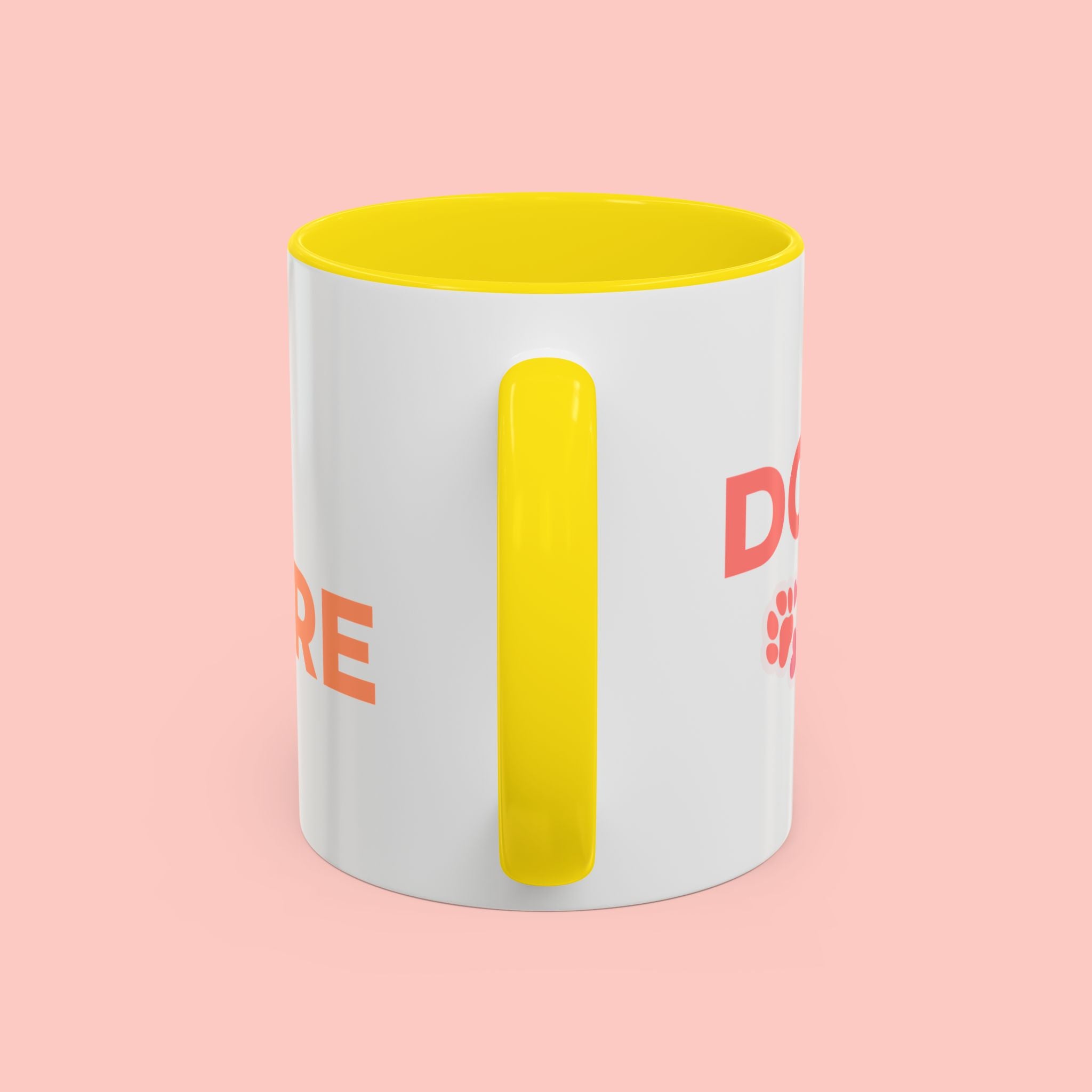 Accent Coffee Mug - "Growing Hair I Don't Care" Floral Script Coffee Mug