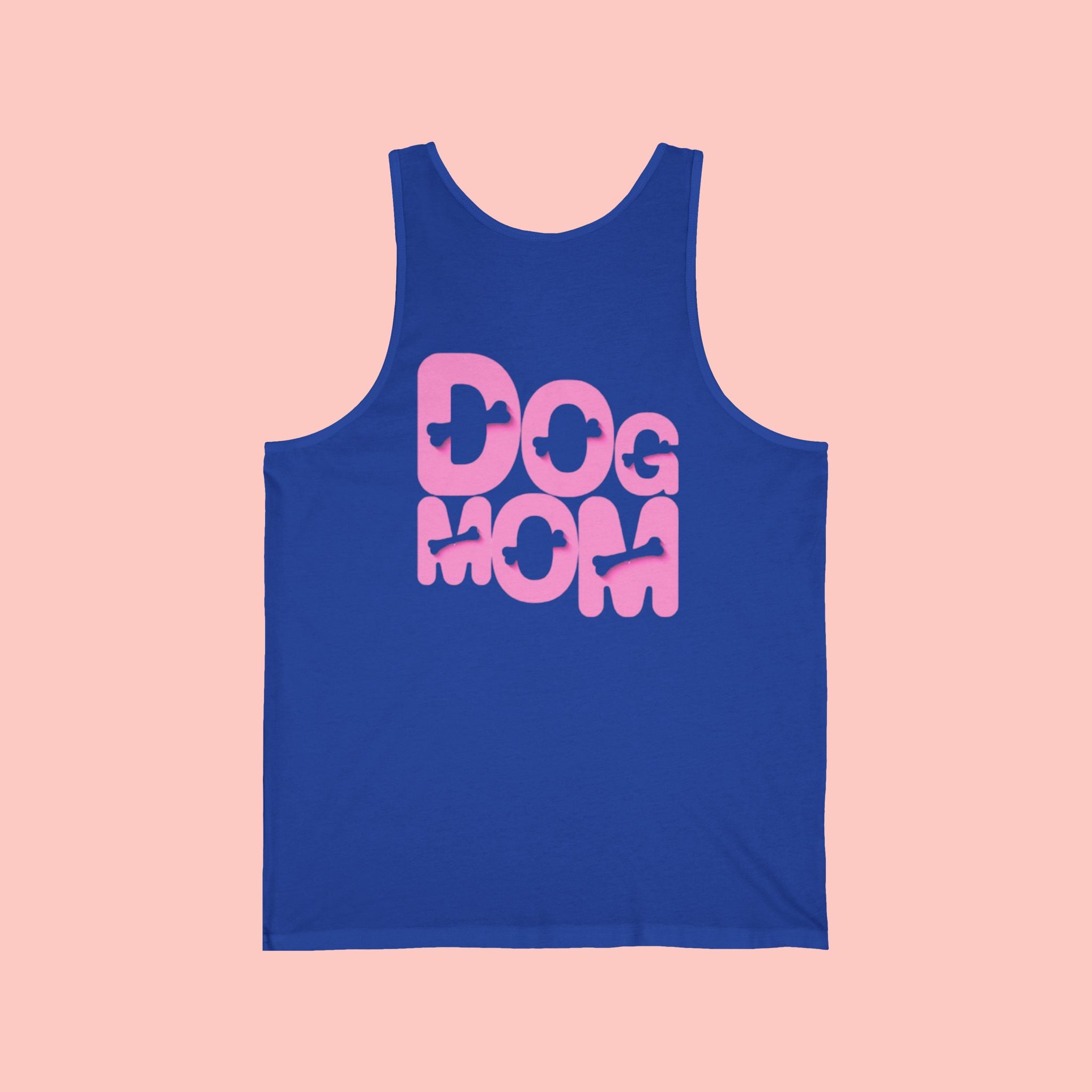 Dog Mom Tank Top — Pink Retro Graphic