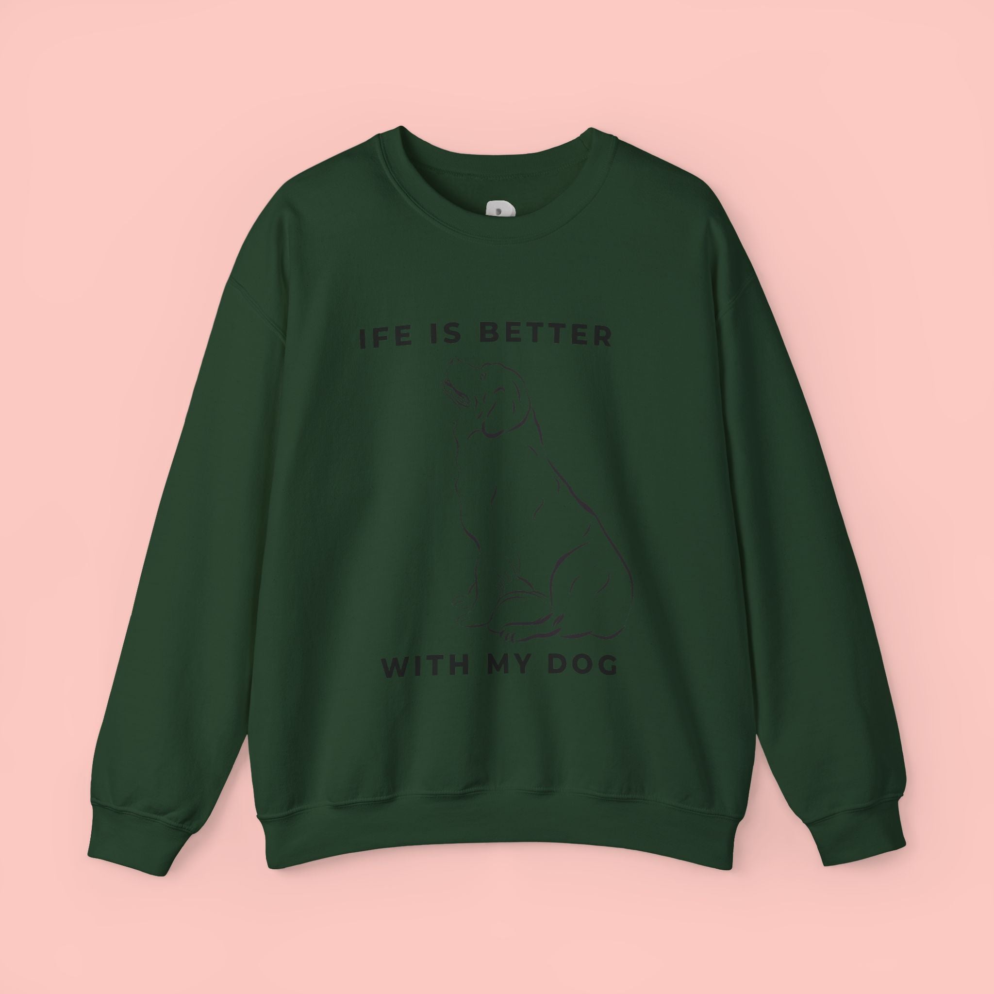 Dog Mom Sweatshirt – 'Dog Mom' Polaroid Graphic Crewneck