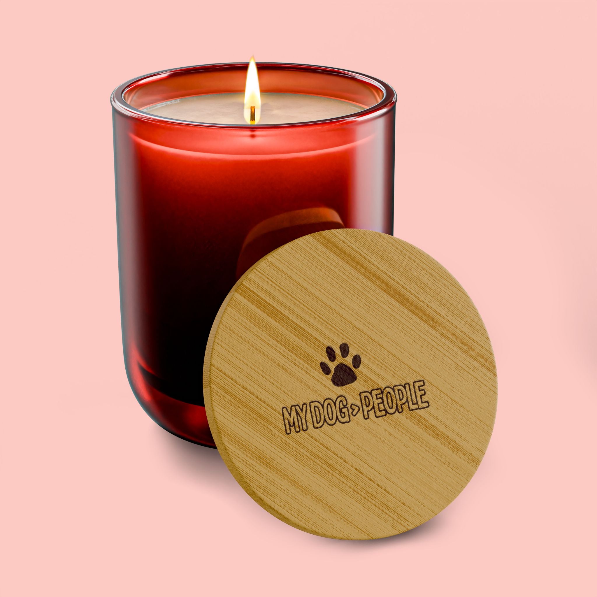 Engraved 14oz Scented Soy Candle — Personalized Wooden Lid Aromatherapy Candle