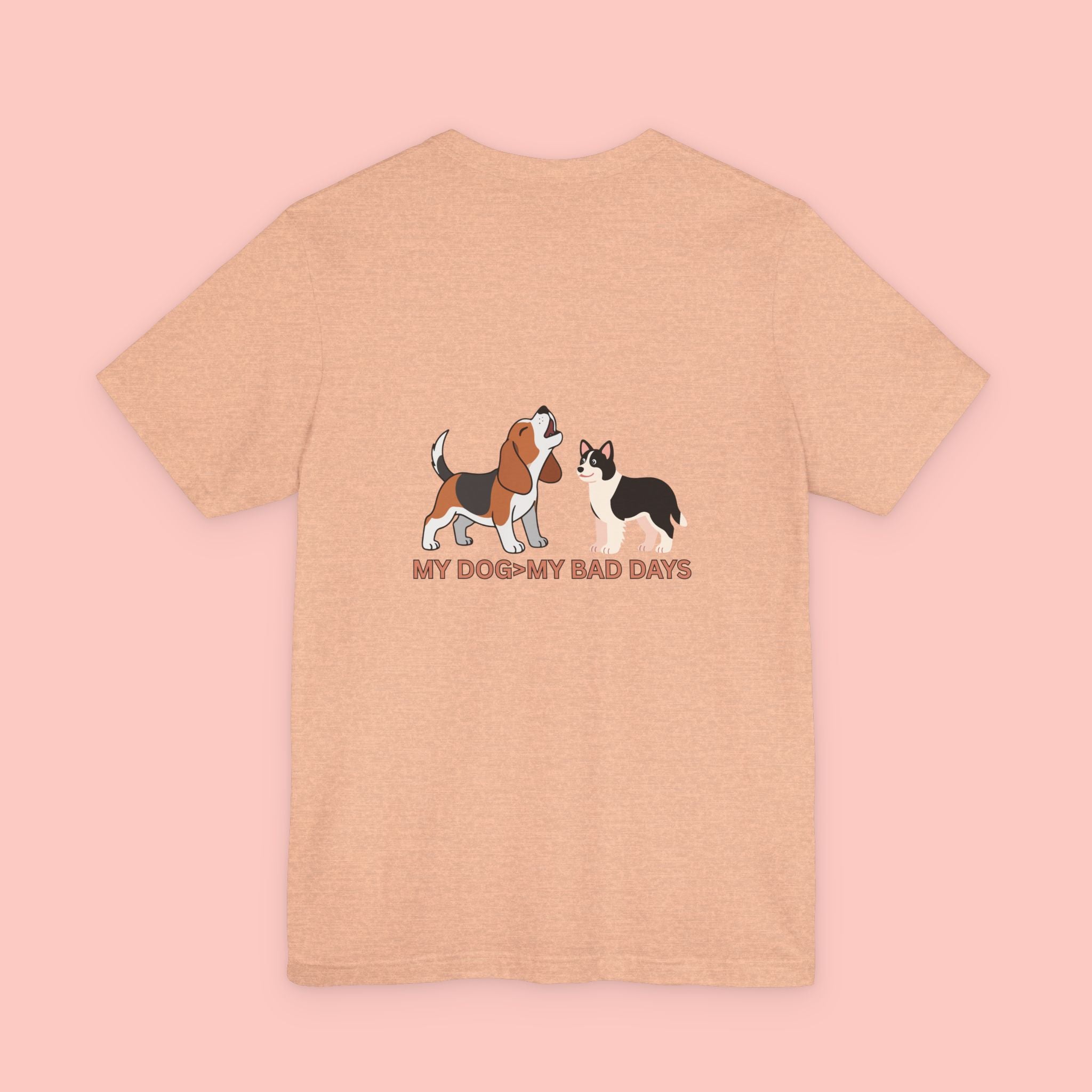 My Dog, My Bad Days T-Shirt — Cute Beagle & Husky Rescue Tee for Dog Lovers