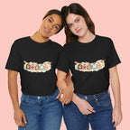 Pet Mom Banner Tee — Cute Paw Print "MOM" Graphic T-Shirt