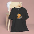 Zoom Meeting Approved Tee — Cute Puppy with Headset Laptop Graphic