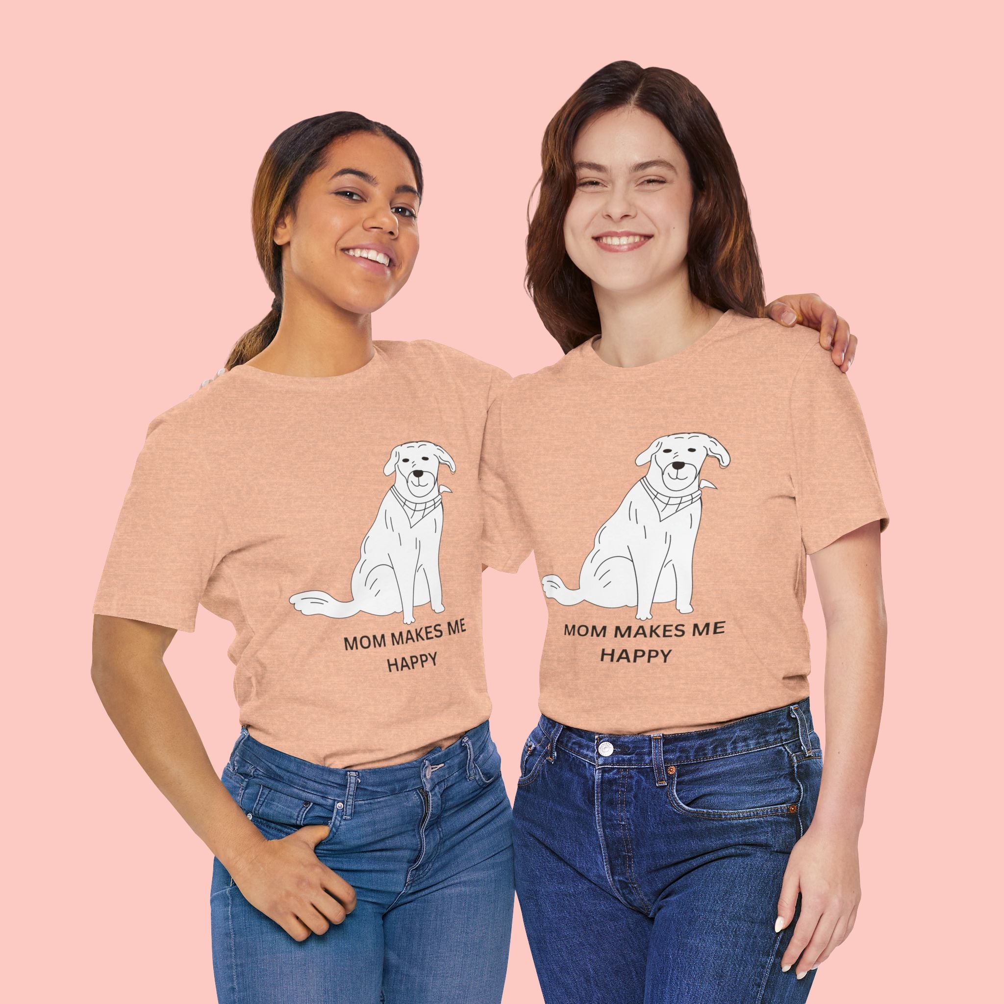 Mom Makes Me Happy Dog T-Shirt