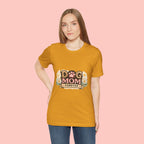 Dog Mom Forever T‑Shirt — Floral Paw Print Tee for Pet Lovers