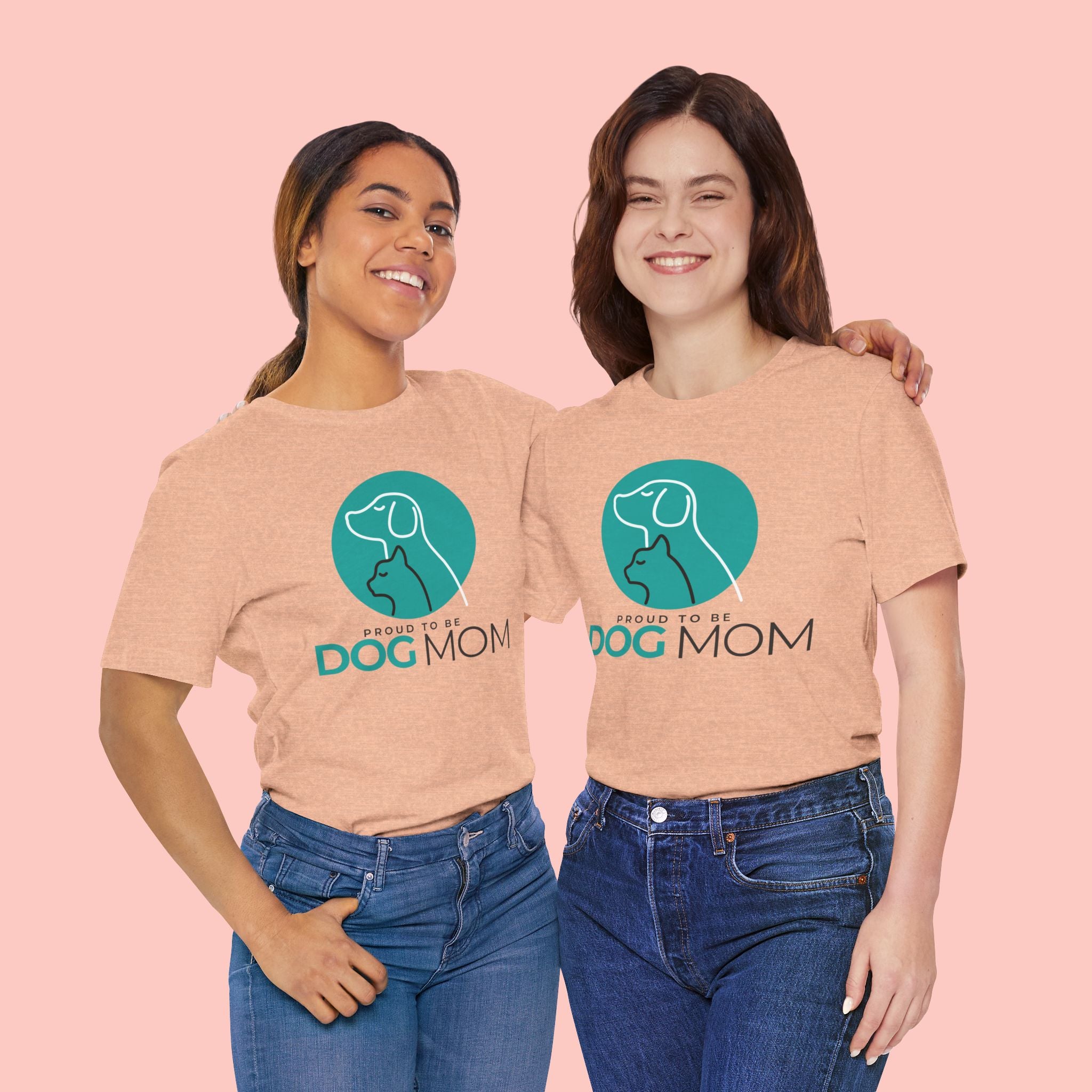 Dog Mom T-Shirt – "Proud to Be Dog Mom" Graphic Tee