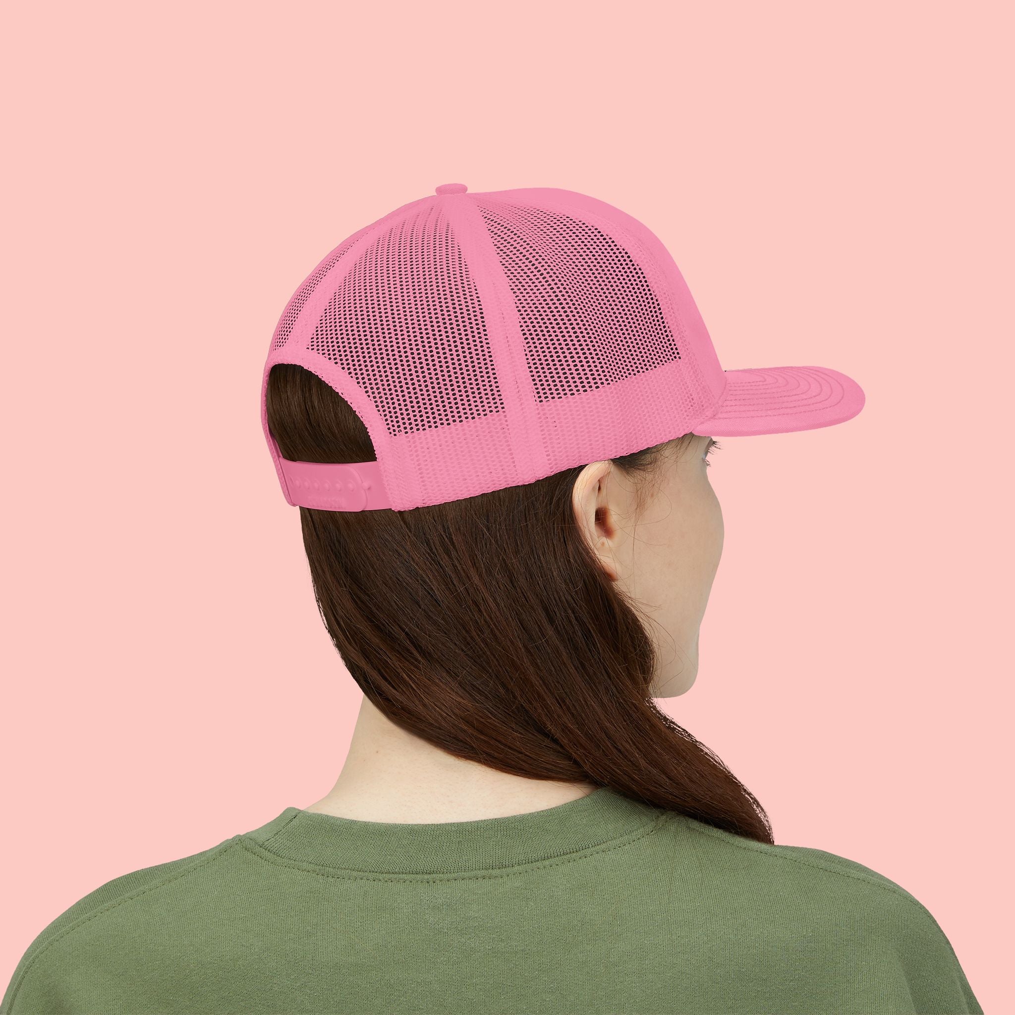 Dog Mom Trucker Cap — Rhinestone Lettering Snapback Hat