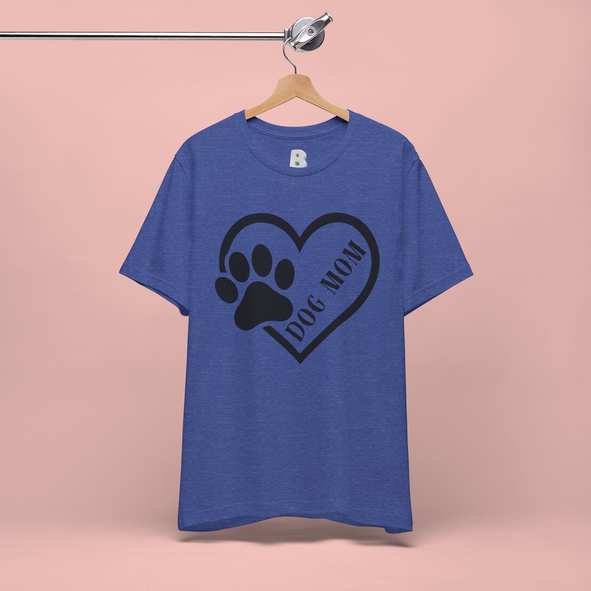 Dog Mom Heart Paw T-Shirt