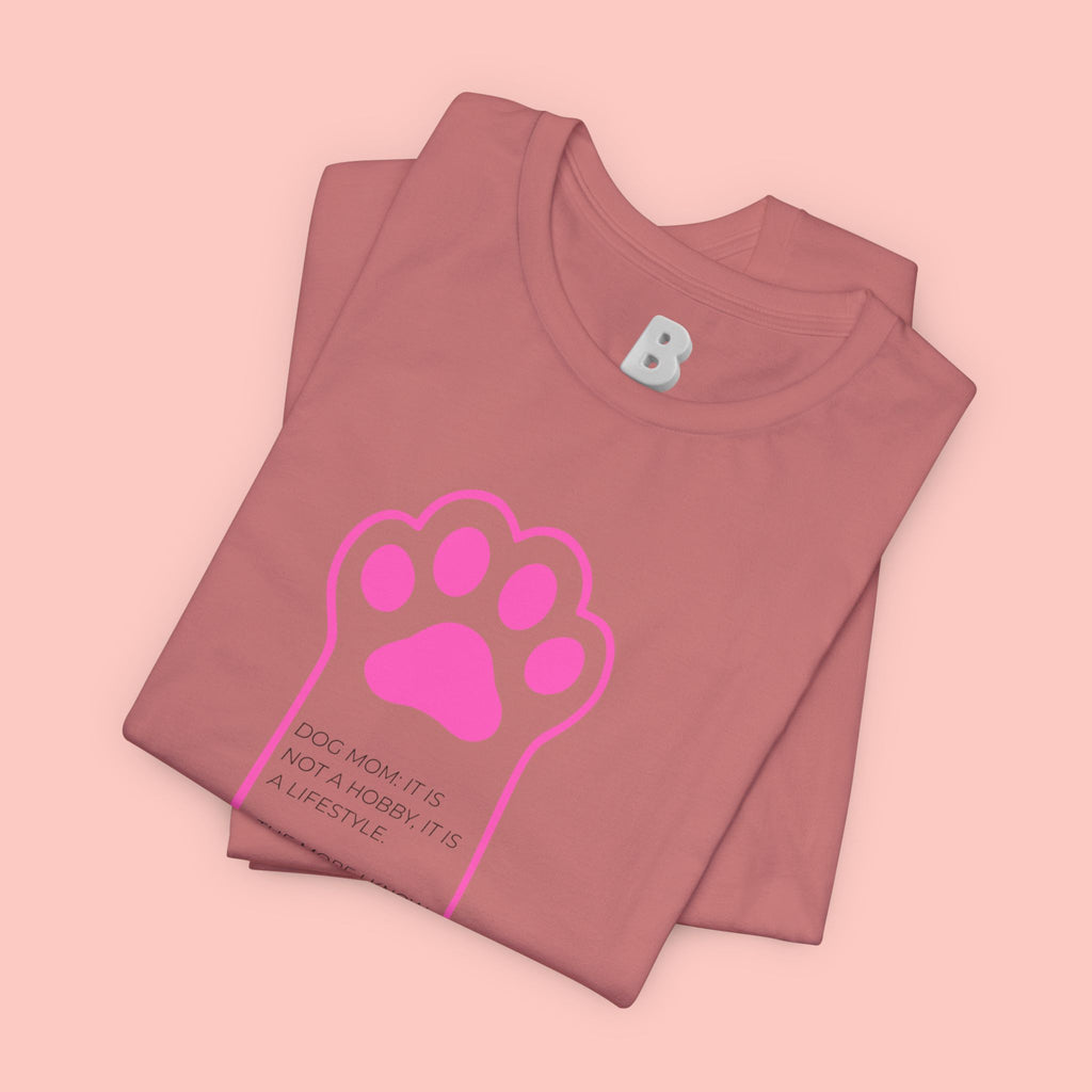 Blessed Dog Mom T-Shirt — Pink Paw Graphic Tee