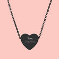 Engravable Heart Necklace — Personalized Love Pendant
