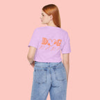 Dog Mama Tee — Retro Heart & Paw Graphic Short Sleeve Shirt