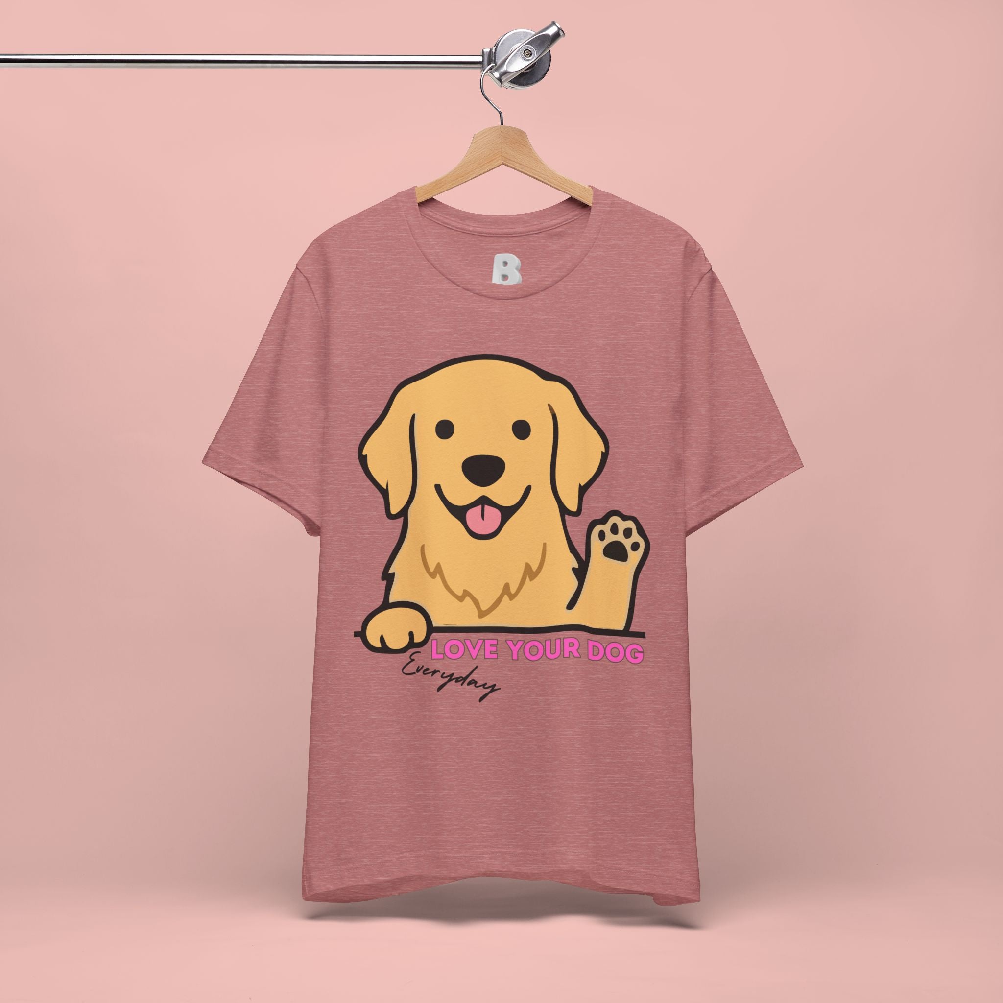 Love Your Dog Tee — Cute Golden Retriever Graphic T-Shirt