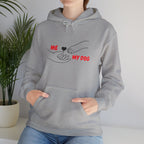 Dog Lover Hoodie - "Me  My Dog" Minimalist Paw Heart Sweatshirt