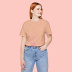 Dog Mom T‑Shirt – Minimal Pink Line Art Dog Tee