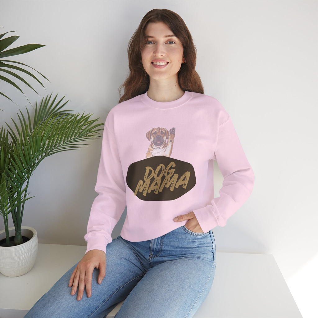 Dog Mama Crewneck Sweatshirt — Cute Puppy Graphic Pullover for Dog Lovers