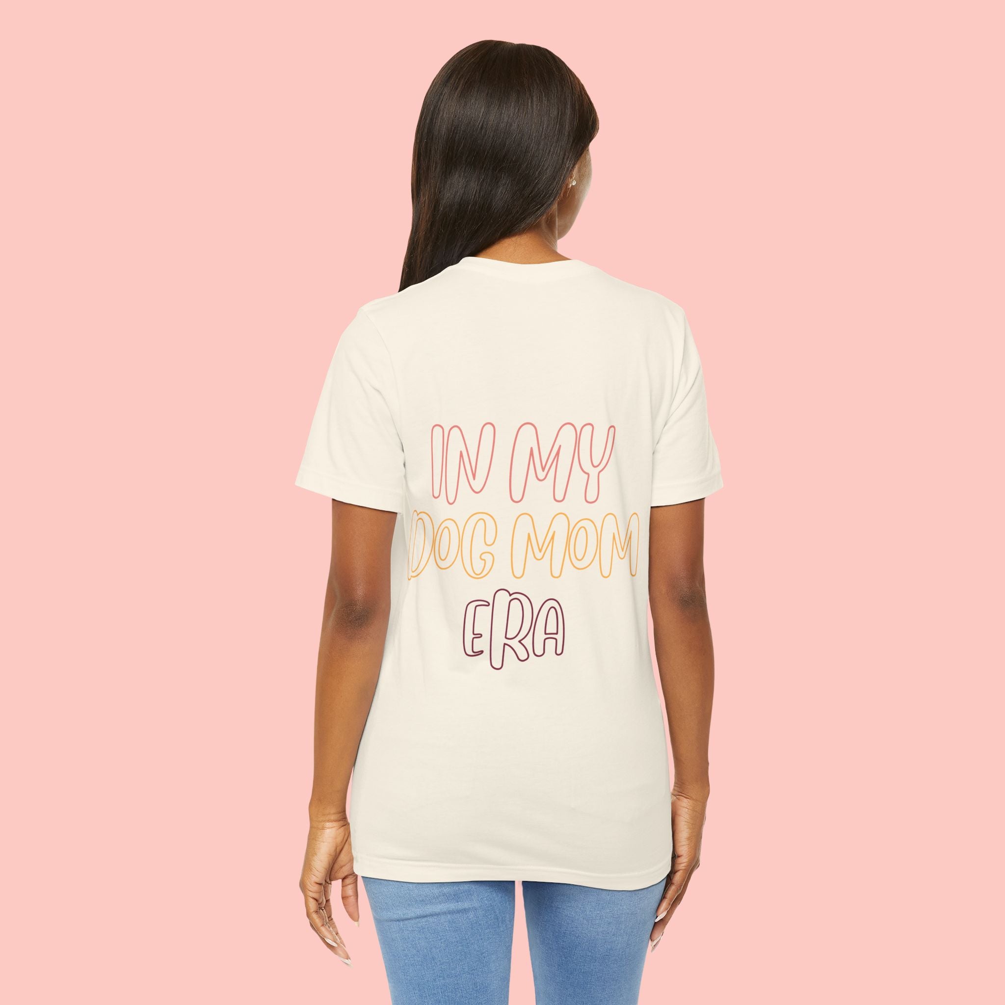 Dog Mom Tee — "In My Dog Mom Era" Cute Pastel Graphic T-Shirt