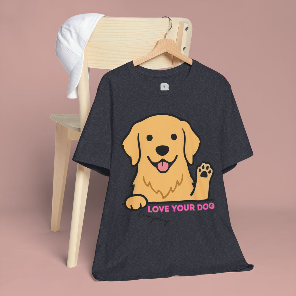Love Your Dog Tee — Cute Golden Retriever Graphic T-Shirt