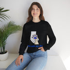 Dog Lover Crewneck Sweatshirt — "Love with my dog." Paw & Hold Graphic