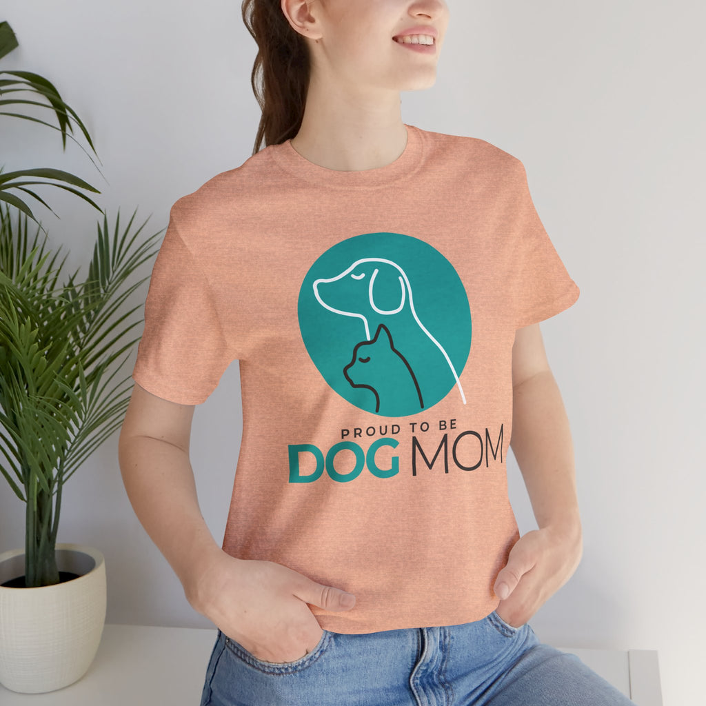 Dog Mom T-Shirt – "Proud to Be Dog Mom" Graphic Tee