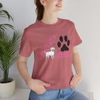 Dog Pawprint T-Shirt — "Pawprints Everywhere I Go" Cute Pet Lover Tee