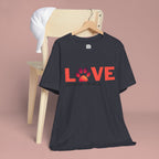 Dog Lover Tee - "LOVE My Dog > People" Paw Print Graphic T-Shirt