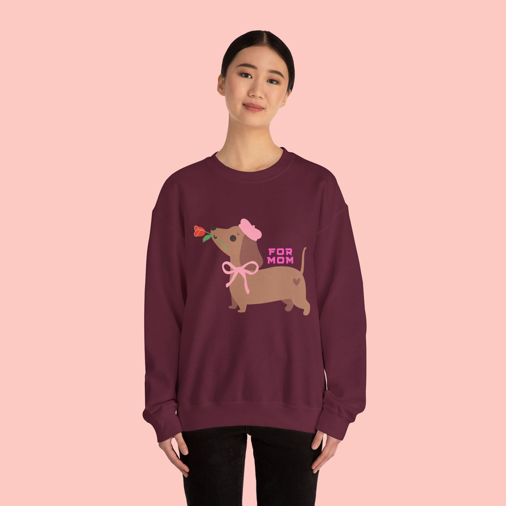 Dachshund 'For Mom' Crewneck Sweatshirt – Cute Dog Mom Gift