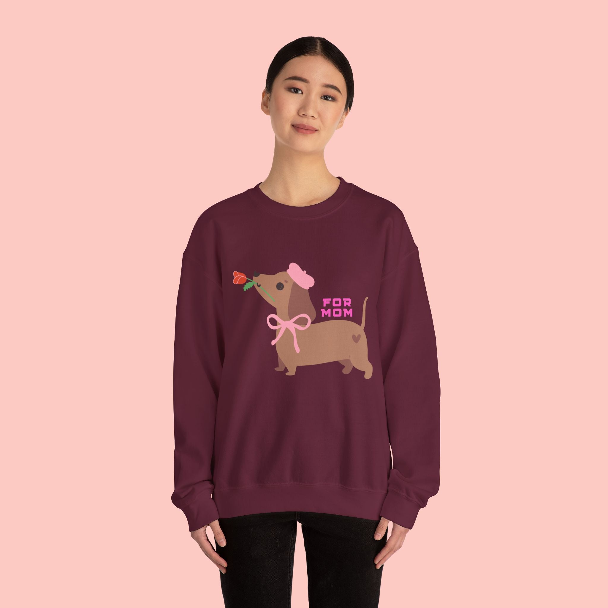 Dachshund 'For Mom' Crewneck Sweatshirt – Cute Dog Mom Gift