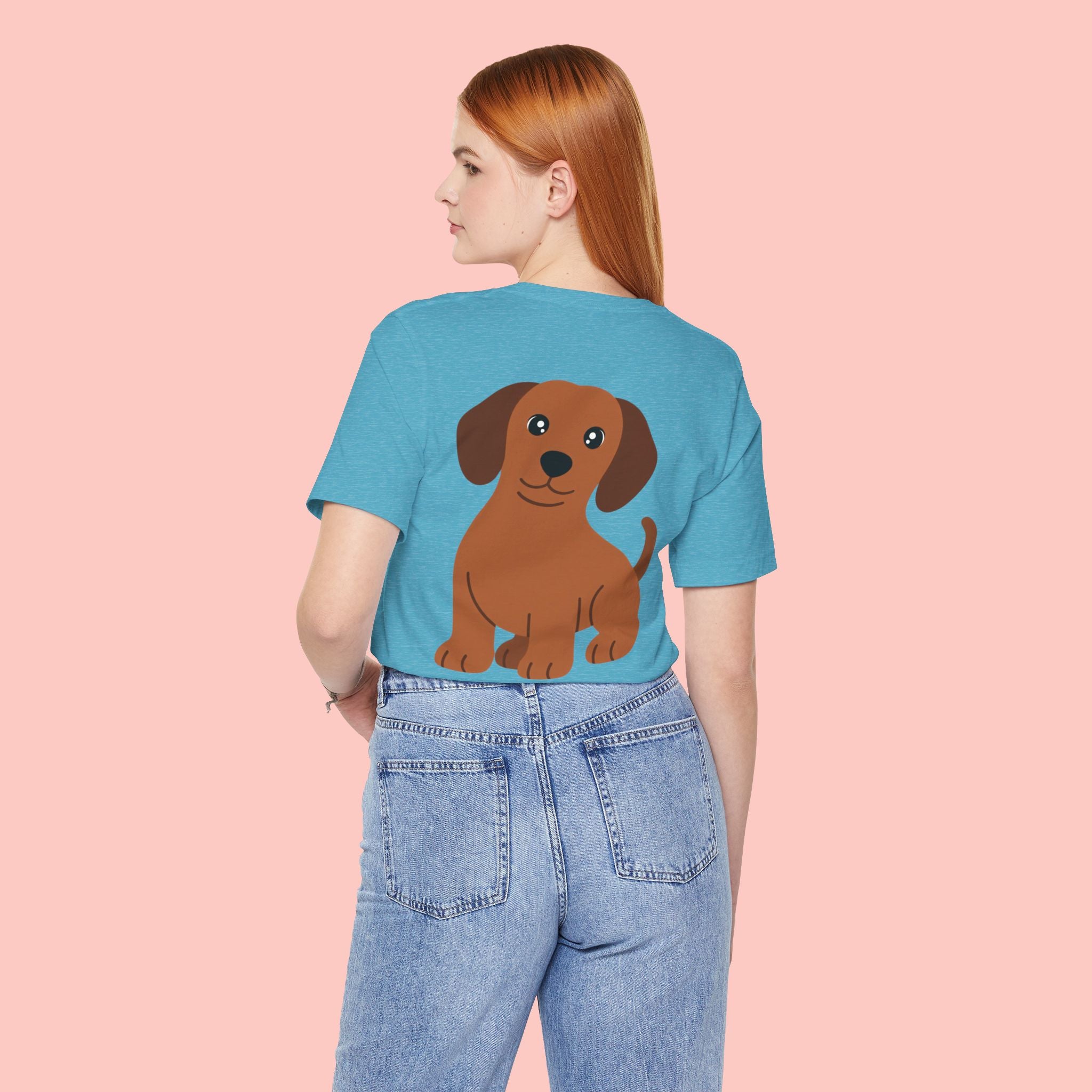 Dachshund Graphic Tee - Cute Brown Sausage Dog T-Shirt